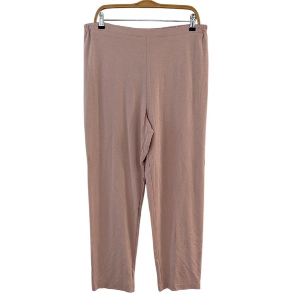 Zonda Nellis Leggero Blush Pink Elastic Waist Straight Leg Pants‎ XL 70761B NEW